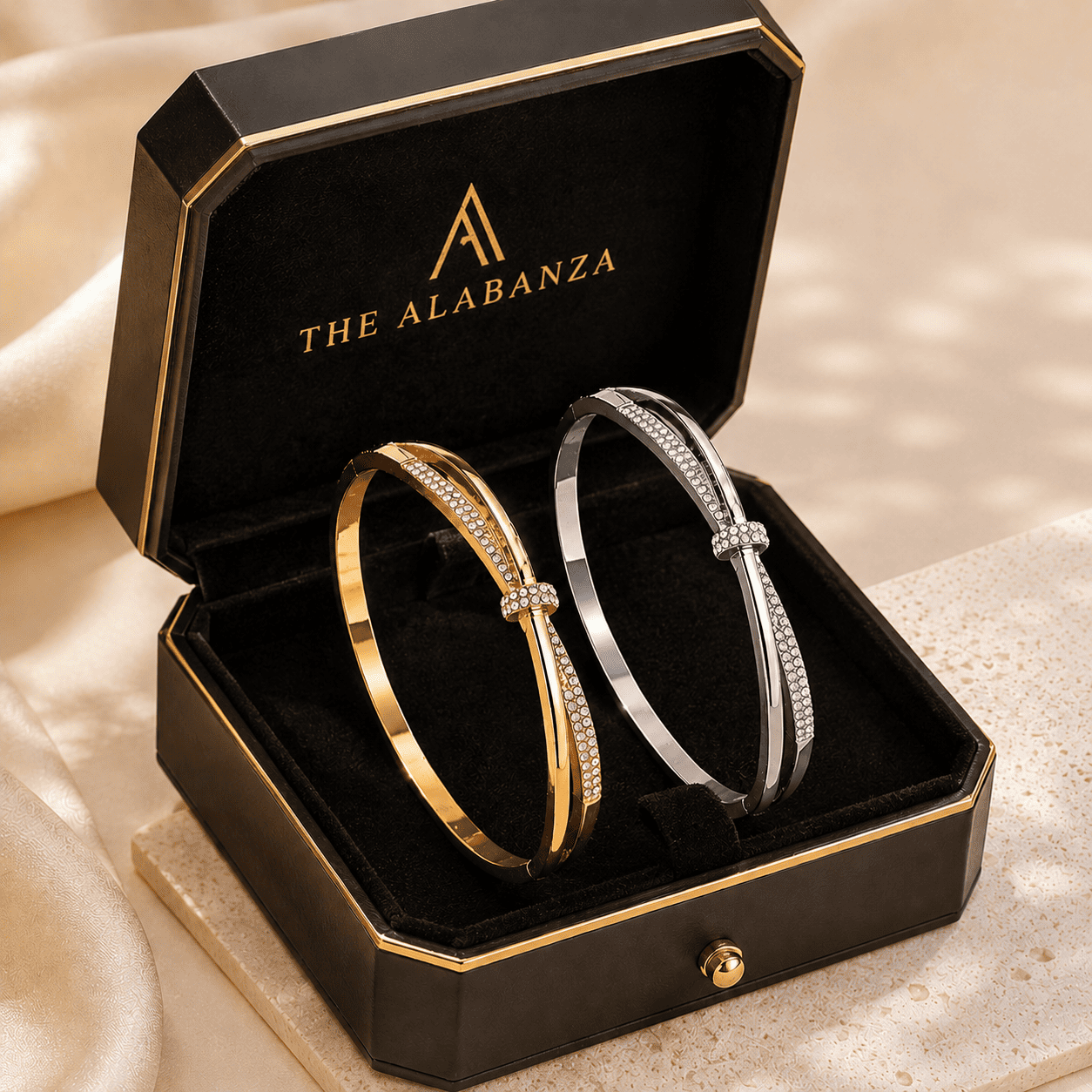 Silver Gold Bangle