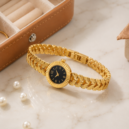 Luxe Gold Watch Bangle 👑