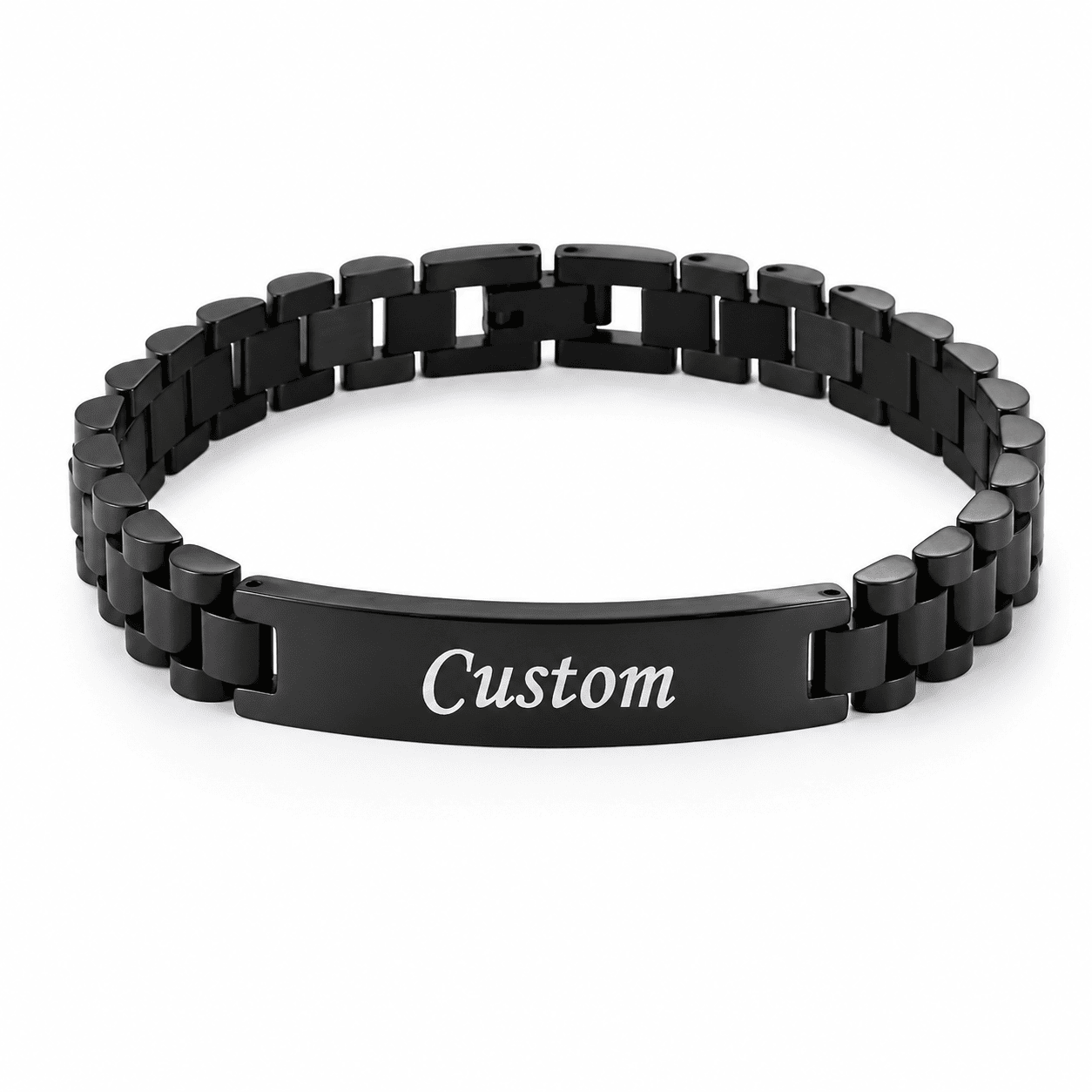 Customize Name Bracelet Black