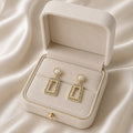 Golden Aura Pearl Earrings