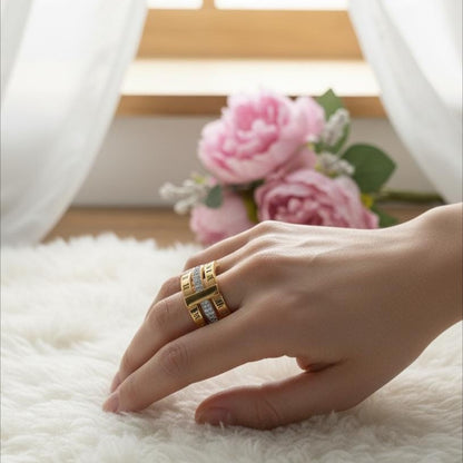 Roman Crystal Luxe Ring ✨