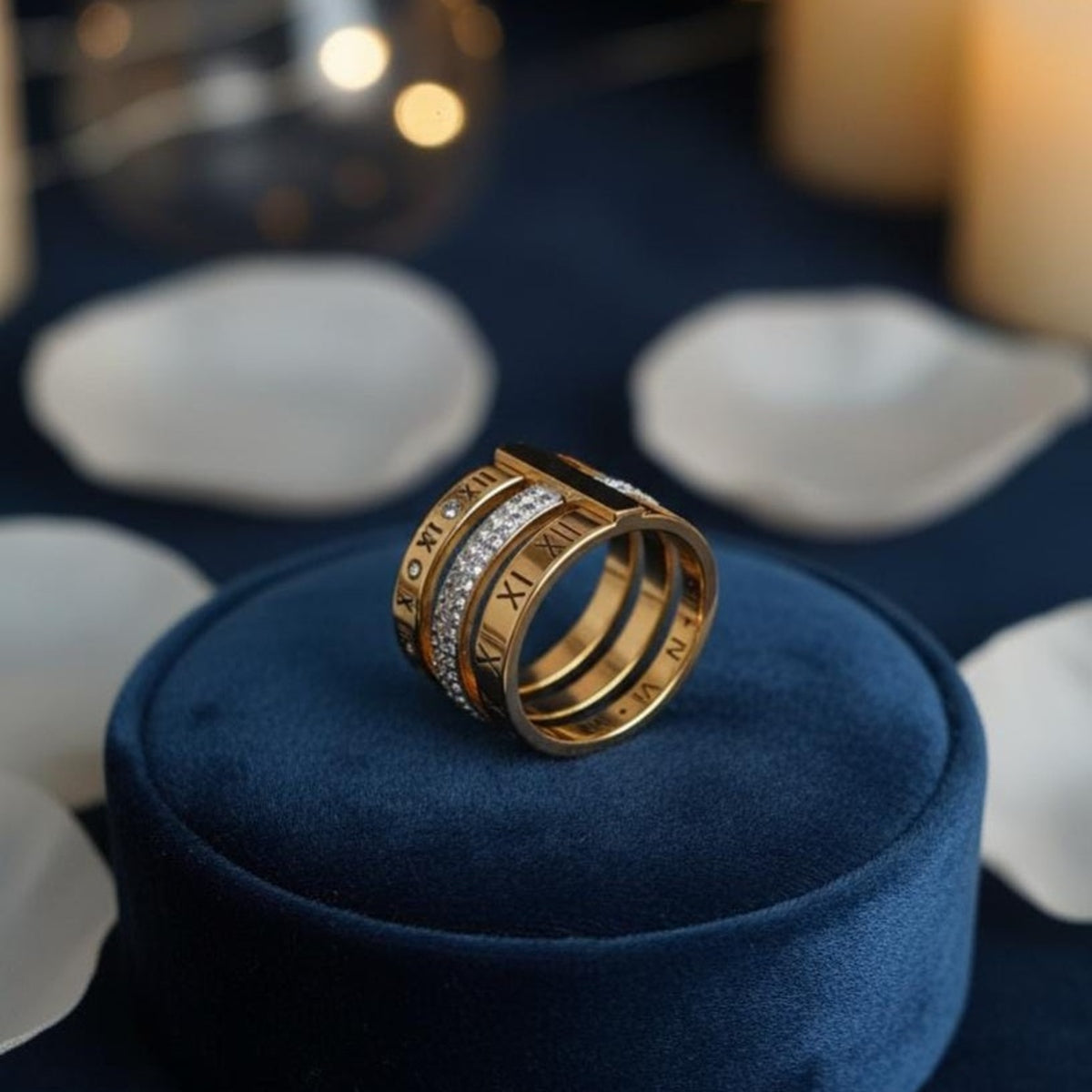 Roman Crystal Luxe Ring ✨